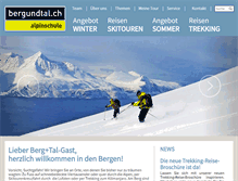 Tablet Screenshot of bergundtal.ch